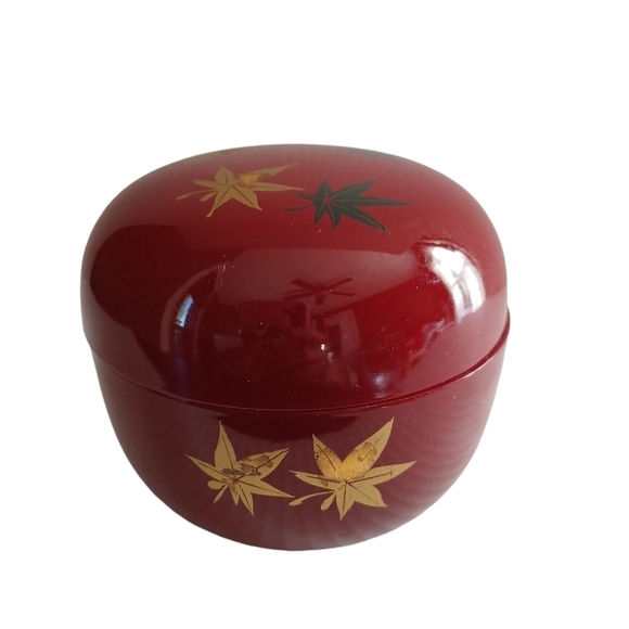 Vintage Hanae Mori Chiki Chic Round Trinket Box Bowl + Lid Gold Butterfly - Picture 4 of 9